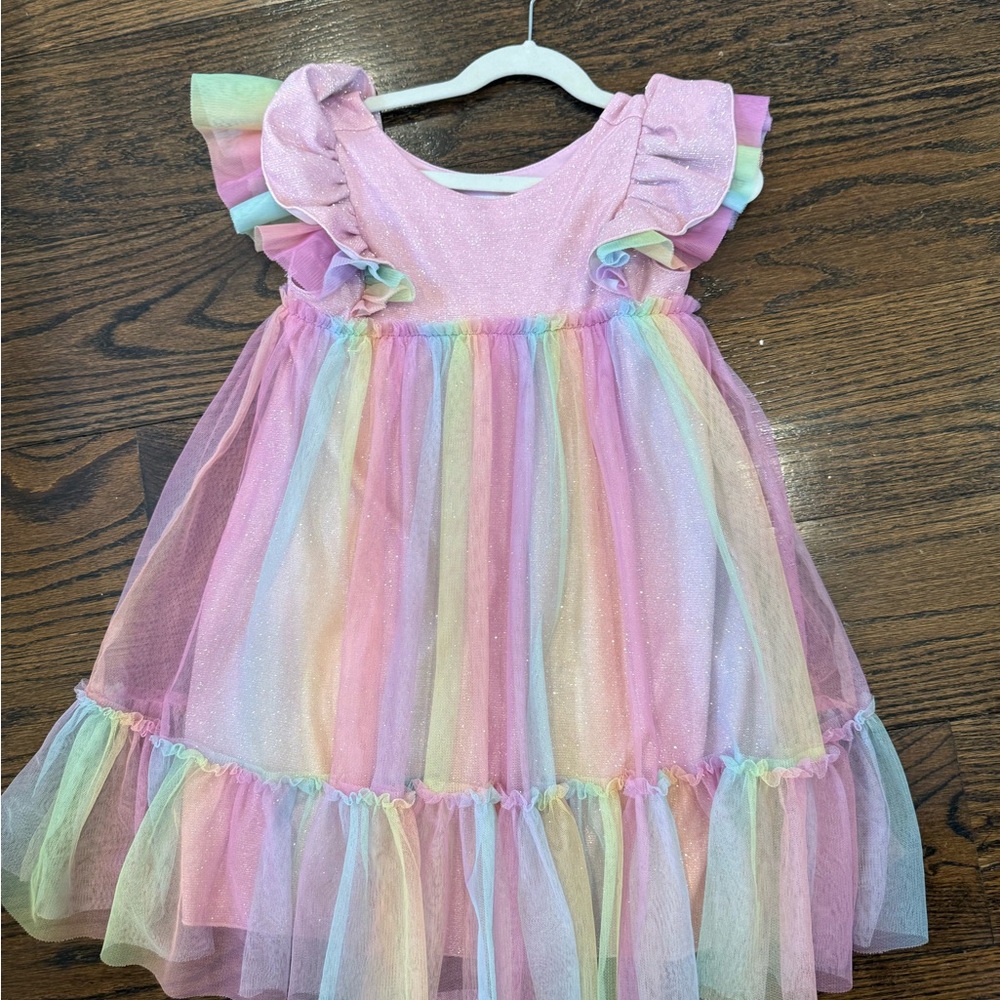 American Girl Bitty Baby Sparkle Pink Dress